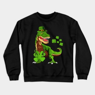 leprechaun T-rex Crewneck Sweatshirt